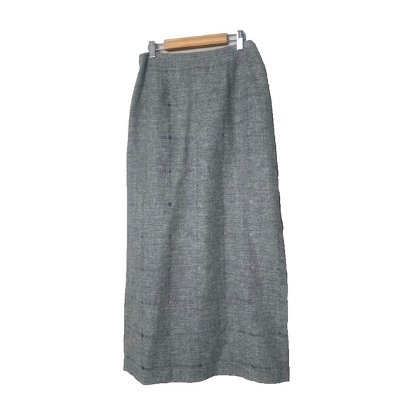 Lafayette 148 New York Dresses & Skirts - Lafayette 148 New York Maxi Skirt Size 6 Grey Wool Pencil Slit Laser Cut Career